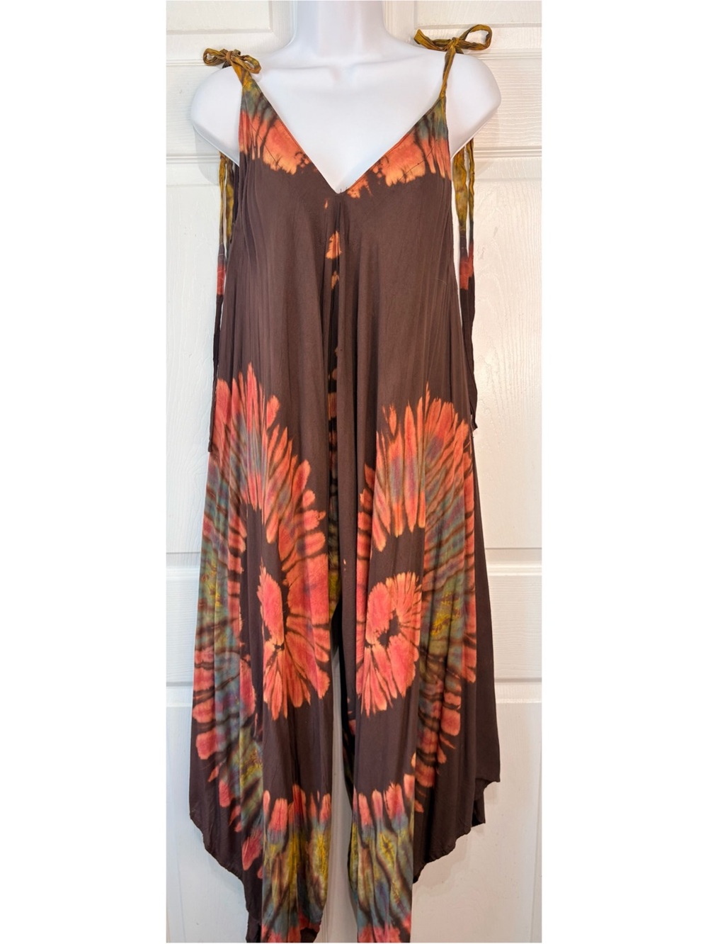 SACRED THREADS Tie Dye Wide Leg Jumpsuit Playsuit O/S